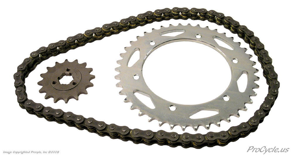 Drive Chain & Sprocket Set - 525 O-Ring Chain | ProCycle.us